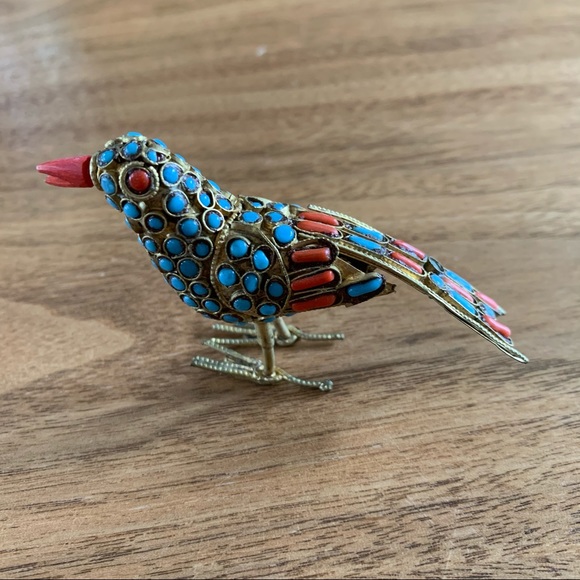Gorgeous brass bird figurine